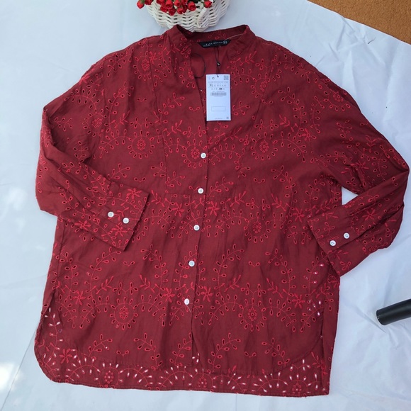50%Zara Blouse SZ XL&L - Picture 2 of 5